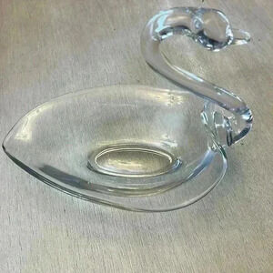 Vintage Duncan & Miller swan candy dish